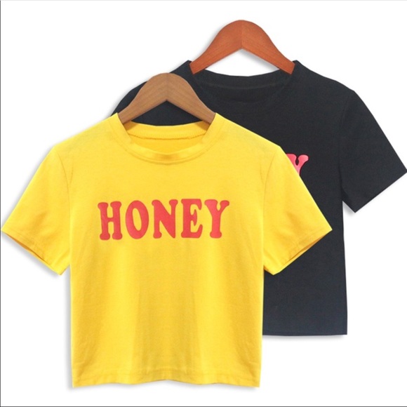 HONEY  YELLOW, medium crop top in packaging - Picture 5 of 7